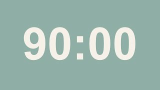 90 Minute Countdown Timer – No Sound | Focus, Study, Deep Work