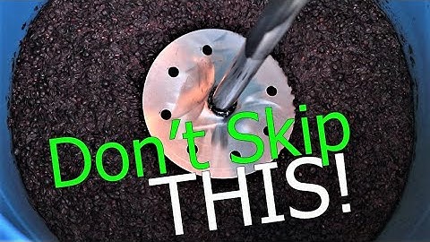 Home Winemaking Techniques:  Punch Down for Red Wine Grapes