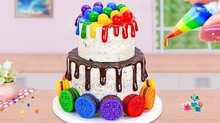 Dreamy Miniature Rainbow Oreo Cake Decorating 🎂 Satisfying Mini Cake Compilation 🌈Anna Mini Cooking