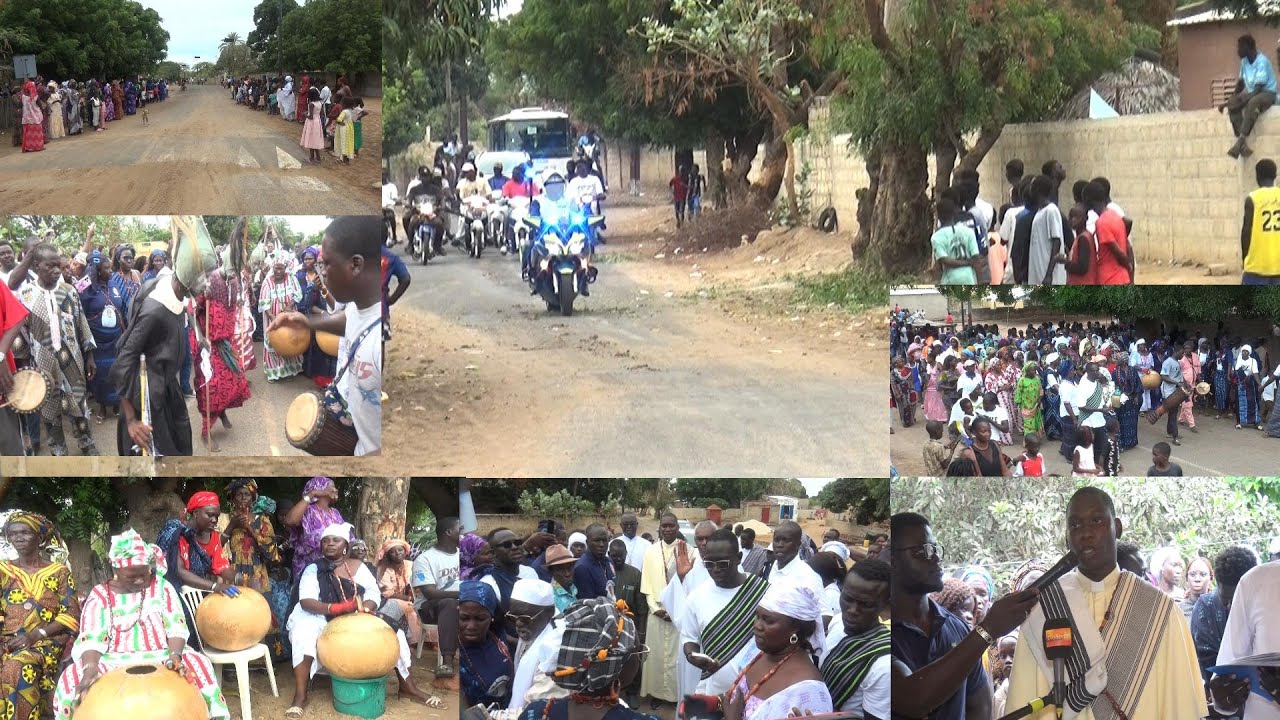 L'accueil de père Michele kignick basse samdi le 28 juin 2025 à Yayéme