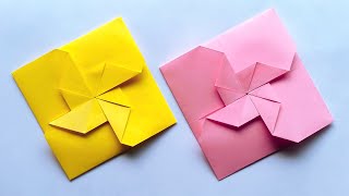 How To Make A Colored Paper Envelope | Easy Origami Envelope Making Tutorial | Easy Origami Tutorial