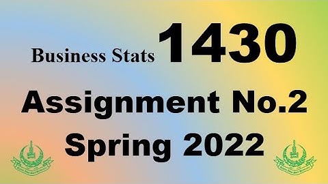 AIOU Code 1430 Solved Assignment No.2 Spring 2022