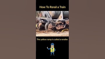 How to rerail a train?😲|train derailment|rerailer working|#train#accident#trending #shorts#video