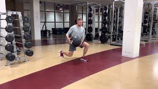 Iso Split Squat Med Ball Chop