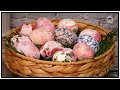 🤩 🥚 Ouă vopsite cu tehnica șervețelului 🥚 🐰 Simplu, ușor, rapid 🐰 🐣 💐