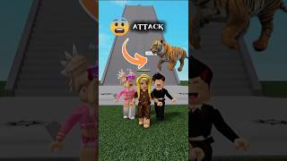 3 girls || ATTACK TIGER 🐯😱😱..|| #roblox