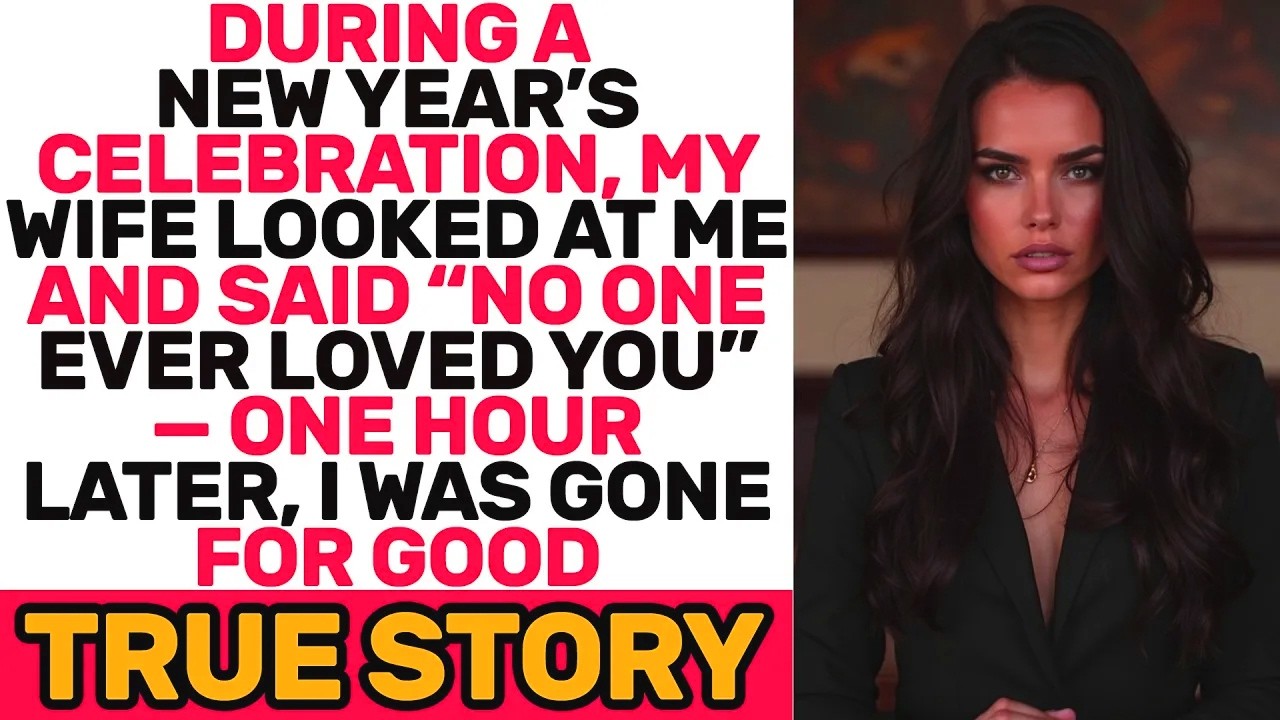 At A New Year’s Celebration, My Wife Said “No One Ever Loved You” — An Hour Later, I Was Gone