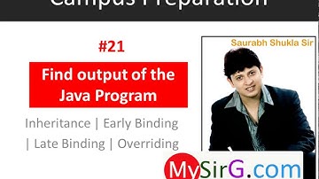 #21 Find output of Java Program Hindi