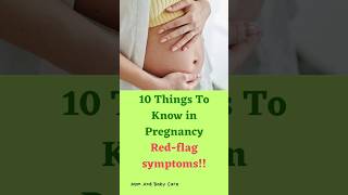 Red flag symptoms of pregnancy  everyone should know #babycare #momcare #momtobe #mom #pregnancy