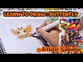 Learn to Draw a Kawaii Butterfly |•| Easy Step-by-Step Tutorial for beginners