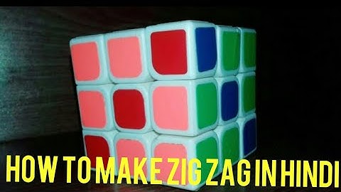 How to make Zig-Zag pattern with rubik cube |||