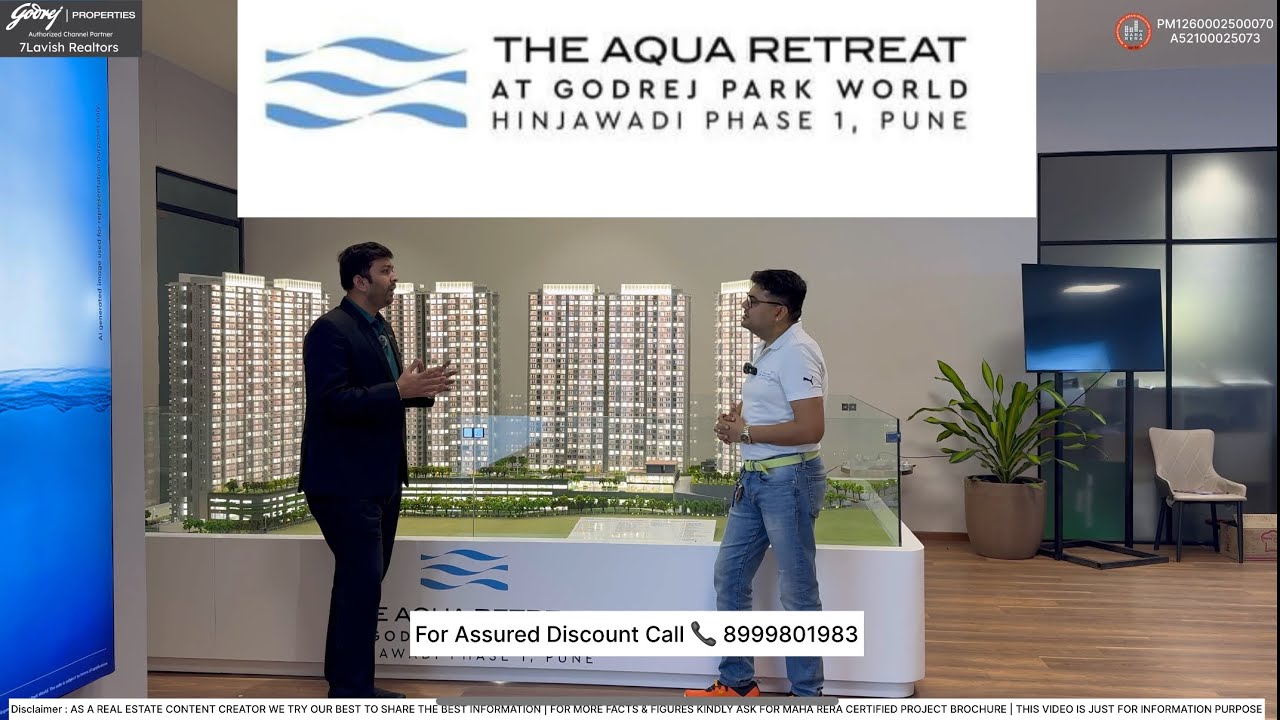 Hinjewadi Phase 1 Biggest Launch 😍 | Aqua Retreat 2 & 3 BHK Tour
