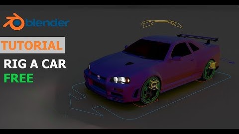 Blender Tutorial - Rigging a car (Beginners Tutorial) | rigacar Add-On (Free)