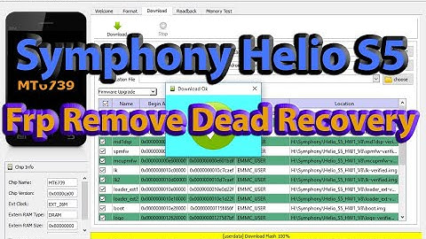 Symphony Helio S5 Flash File Frp Remove Dead Recovery Care File