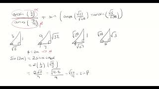 arcsin(1/3)/arccos(7/9)+sin(arccos(sqrt(27)/sqrt(28))+arcsin(sqrt(3)/sqrt(28))