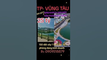 Bán khách sạn mặt tiền đường Phan Chu Trinh thành phố Vũng Tàu 24 Phòng