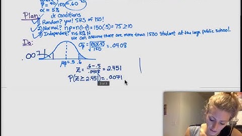 AP Statistics | 9.2.1 | Tests about a Population Proportion