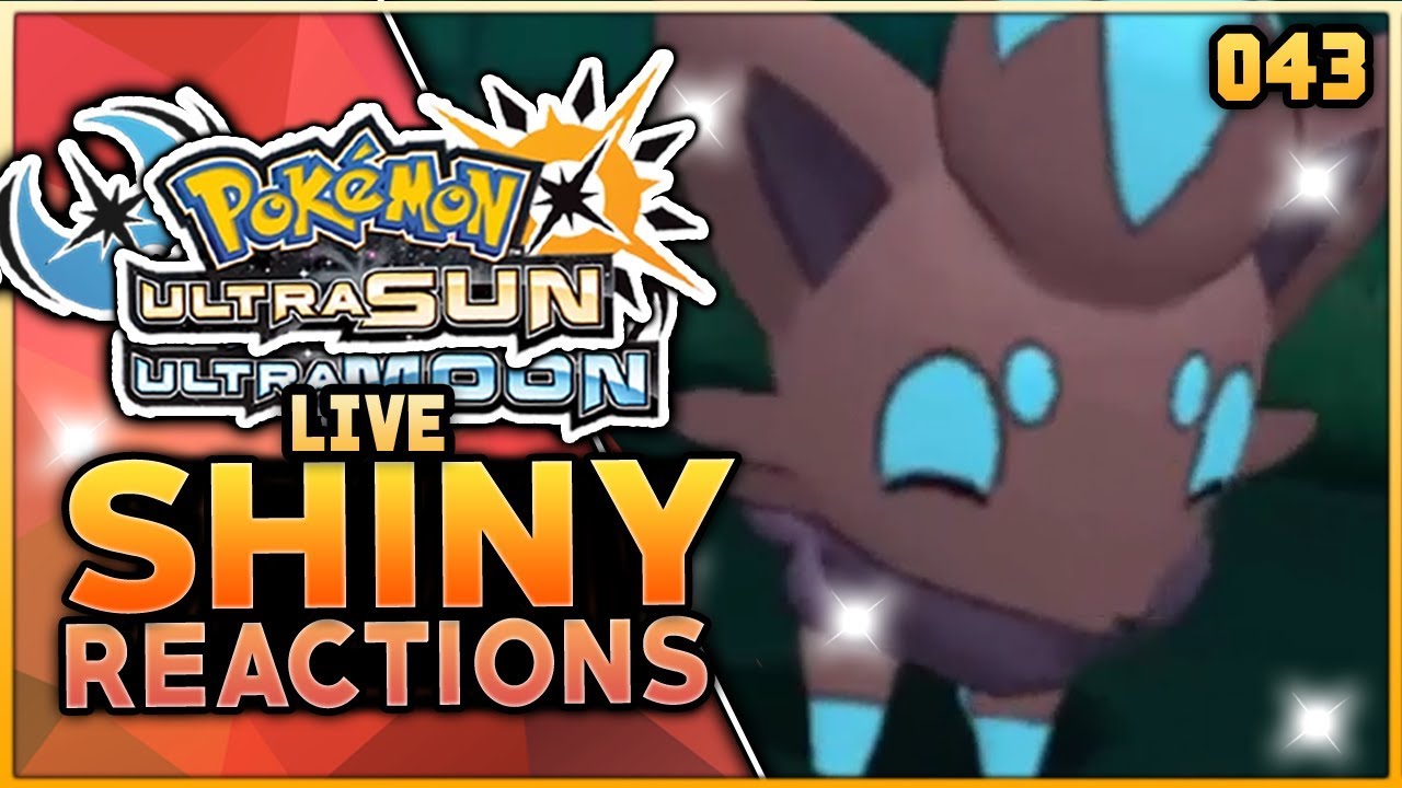 Live Shiny Zorua With No Shiny Charm Pokemon Ultra Sun Ultra Moon Live Shiny Hunting Reaction