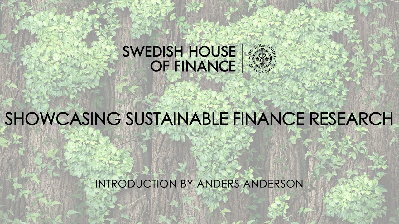 Showcasing Sustainable Finance Research