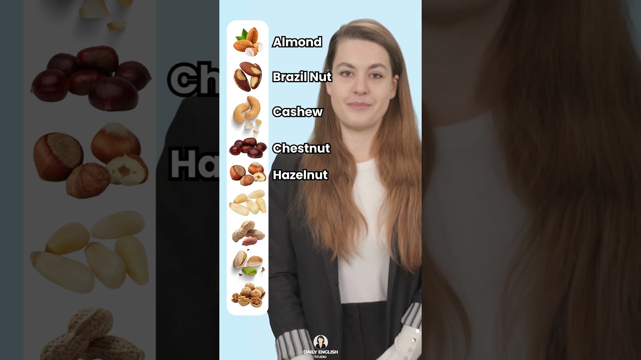 Nuts Vocabulary in English 