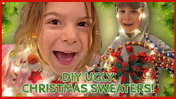 DIY Ugly Christmas Sweaters with Kids