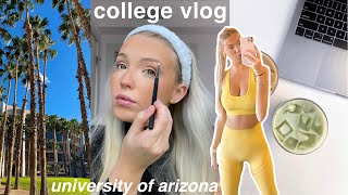 college day in my life at the University of Arizona: exams, grwm, bar scene, and more