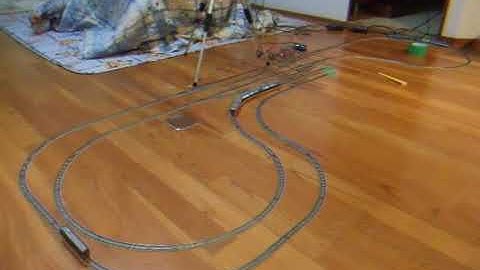 DesktopStationで自動運転(単線３列車）固定アングル