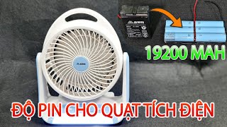 Độ Pin cho Quạt Tích Điện có Đèn Led Lên 4.2v 19200mAh