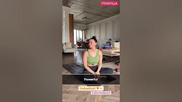 #aliabhatt is feeling powerful after she masters 108 #suryanamaskar for the first time 💪🏼  #shorts