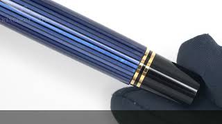 Pelikan ペリカン 万年筆 スーベレーン M800 ブルーストライプ F - YouTube