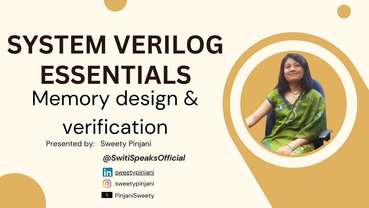 Memory design & verification@SwitiSpeaksOfficial#cpu #memories #rtl # ...