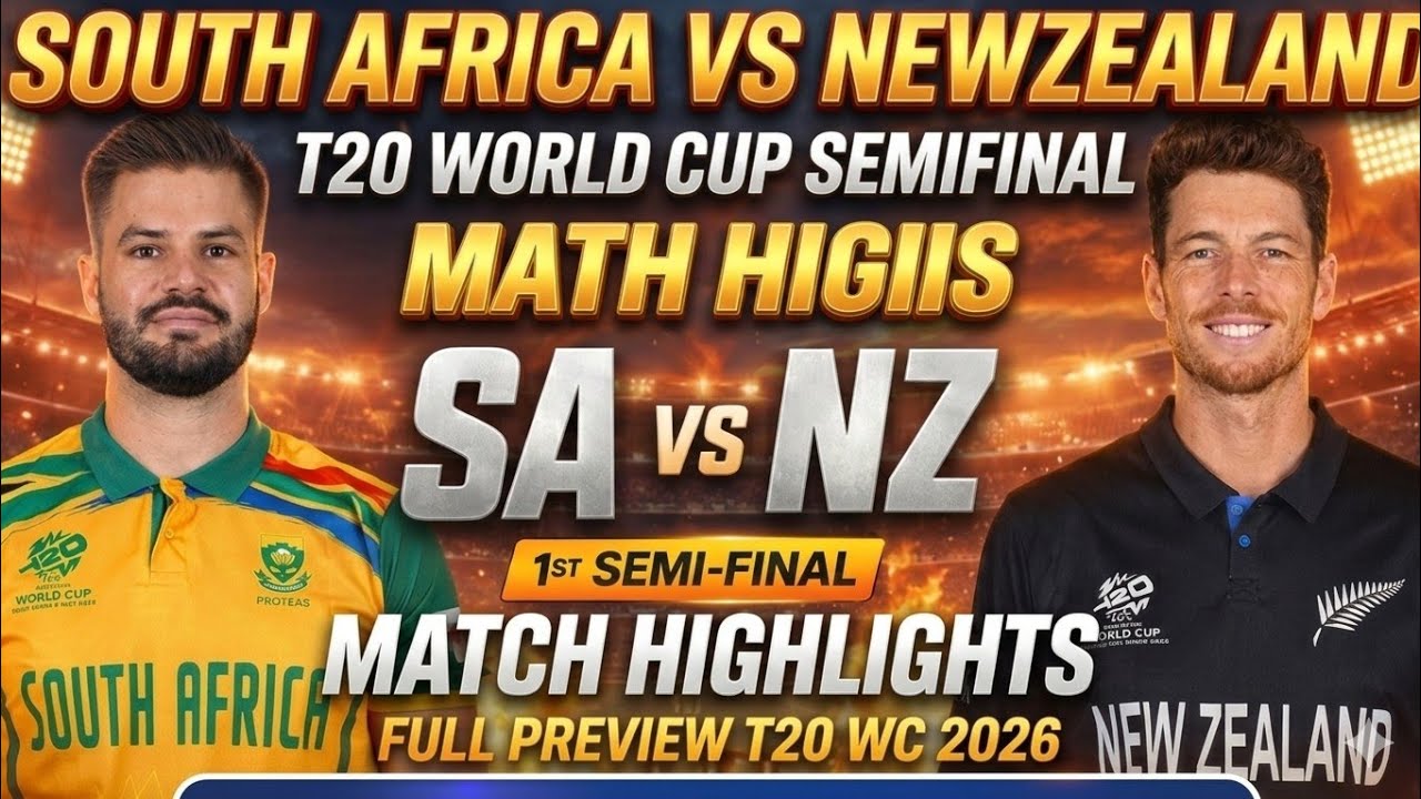 SA vs NZ Highlights T20 World Cup 2026 Semi Final | South Africa vs New ...