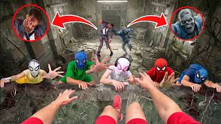 Team Spider-Man Vs Zombies: Survival Battle In Abandoned Factory ( Action POV )