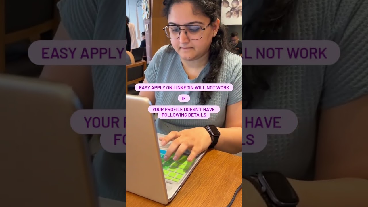 Easy apply won't work on LinkedIn! 