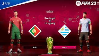 FIFA 23 - Portugal vs Uruguay | FIFA World Cup Qatar 2022 Group Stage Match | PS5™ [4K60]