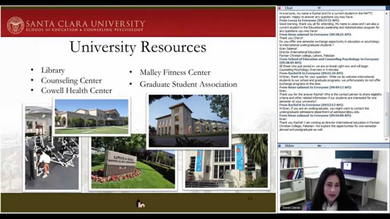 SCU School of Education & Counseling Psychology Info Session