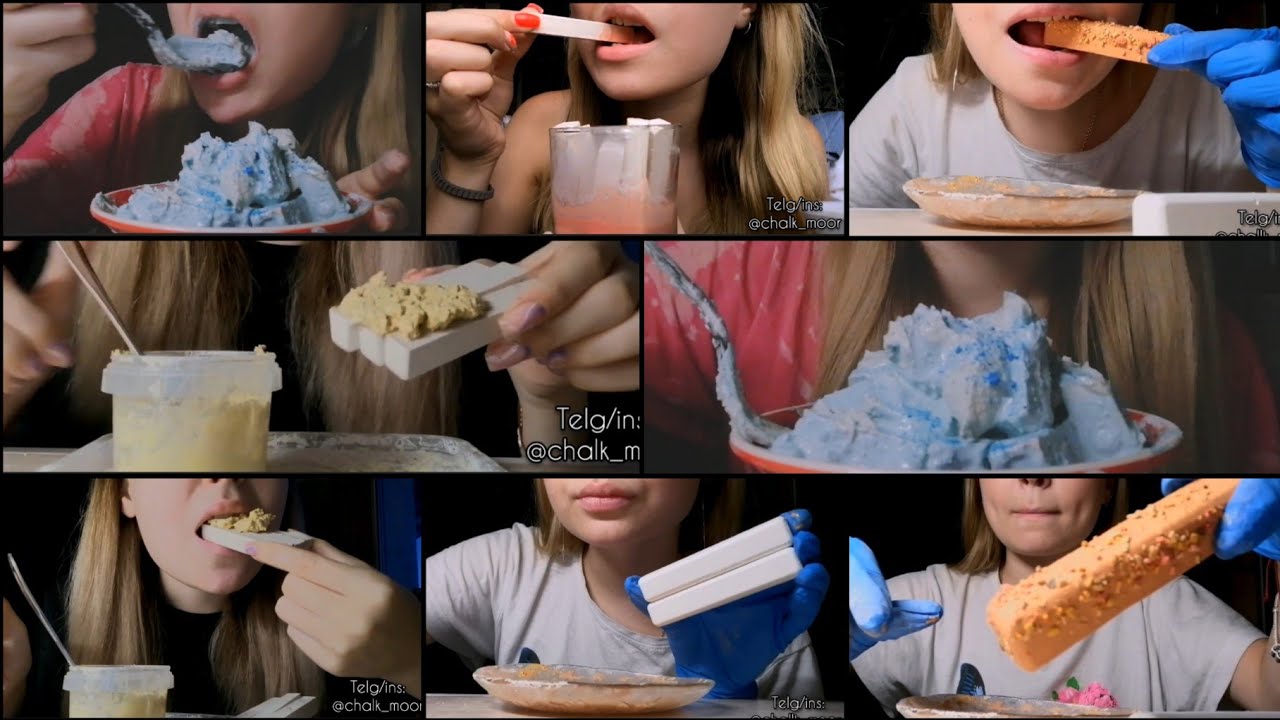 ASMR | sticks with paste eating | wet crunches | dry crunches | sticks ...