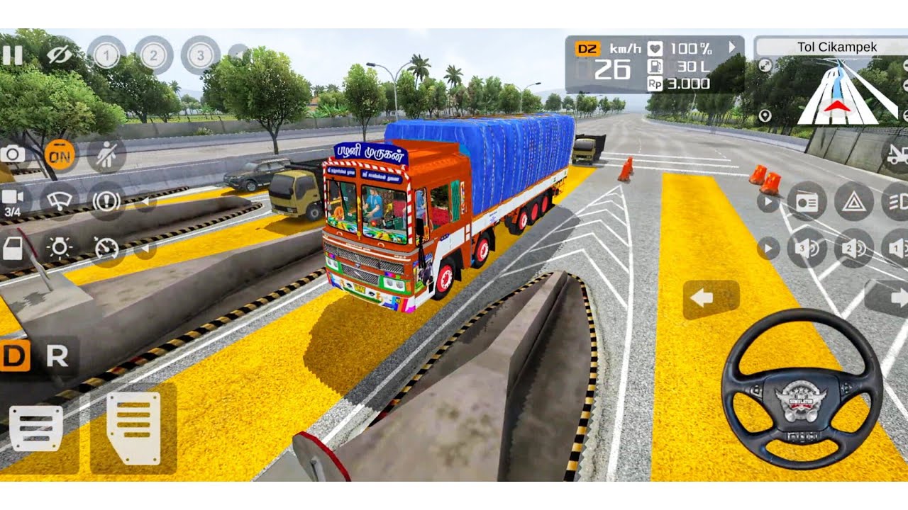 Ashok Leyland truck driving mod for Bus simulator Indonesia truck mod android gameplay 