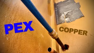 How to connect pex to copper with a shark bite