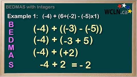 WCLN - Math - BEDMAS with Integers