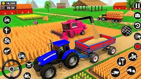 Modern Tractor Farming Driving Simulator 3D - New Tractor Farming Game - Android Gameplay