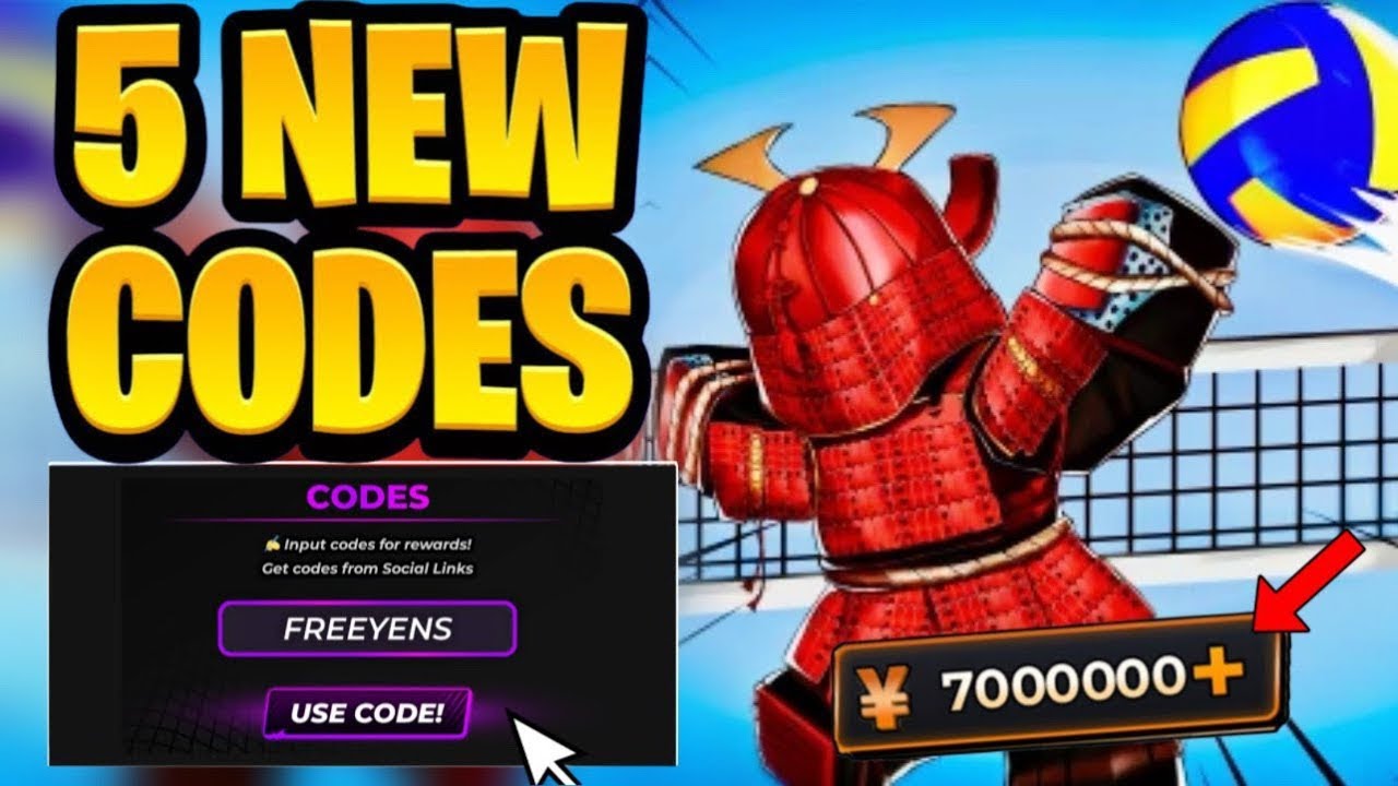 NEW* All Working UPDATE 89 CODES FOR VOLLEYBALL LEGENDS | ROBLOX