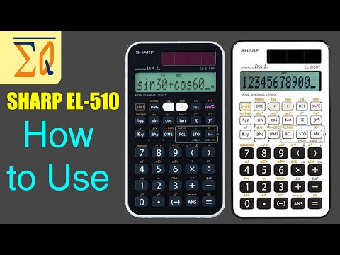 Getting Started with SHARP EL-510 Scientific Calculator