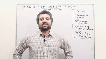 Css General Ability Lecture Series  Lec#10 Standard Form