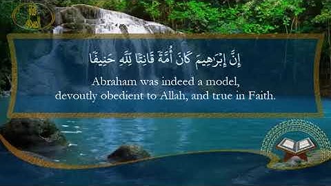 سورة النحل ( إن إبراهيم كان أمة قانتا لله حنيفا )