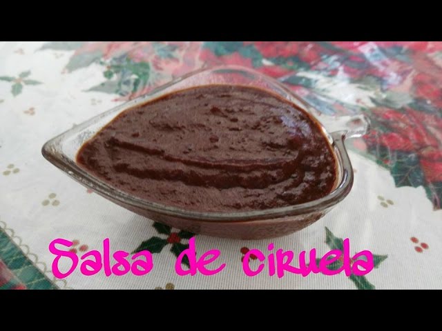 COMO PREPARAR SALSA DE CIRUELA PARA PIERNA O LOMO DE CERDO - YouTube