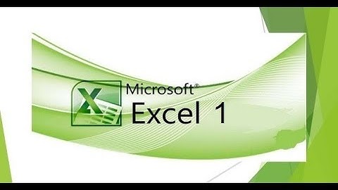 Tutorial de Excel- Ejercicio 1