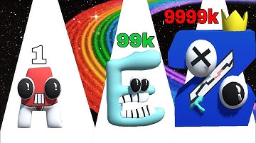 MAX LEVEL in MERGE ALPHABET LORE - Room Maze Part 1