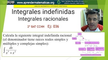 Integral racional. Raíces reales simples y múltiples y complejas simples. CCNN2 036. José Jaime Mas
