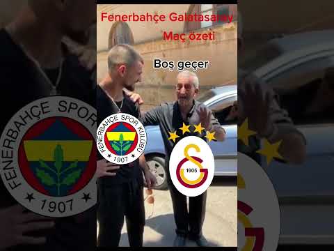 Fenerbahçe-Galatasaray Maç Özeti #futbol #galatasaray #fenerbahçe